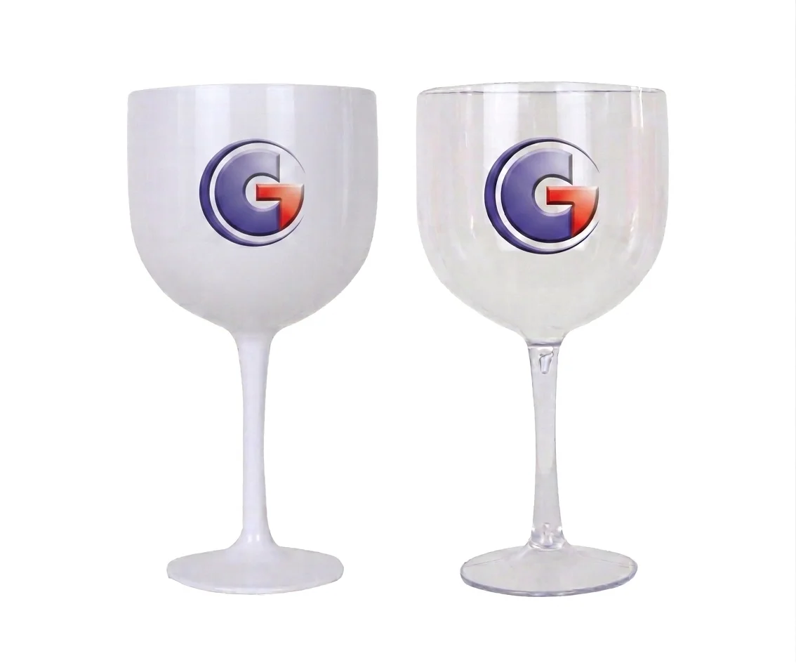 Taça de Acrílico Gin Transparente ou Branca Leitosa
